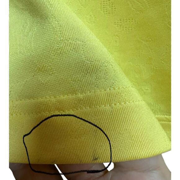 Adidas Clima Cool Yellow White Golf Polo Sleeveless Shirt Small - Picture 5 of 9